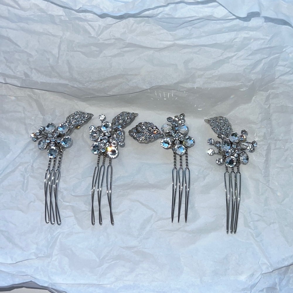Hair pieces by Justine & Co at Kleinfeld
